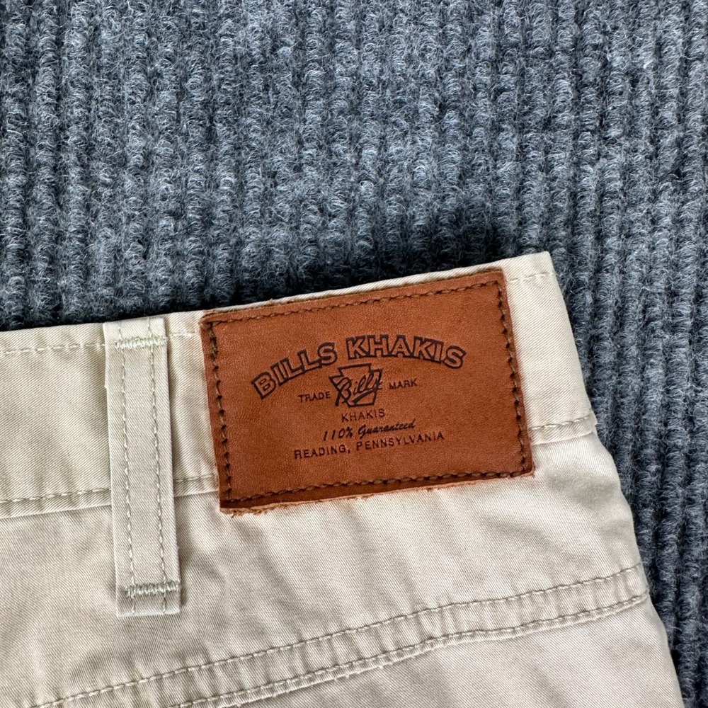 Bill's Khakis Pants Mens 38x30 M2 Standard Fit Chinos Tan Beige Cotton USA Made - Picture 3 of 9